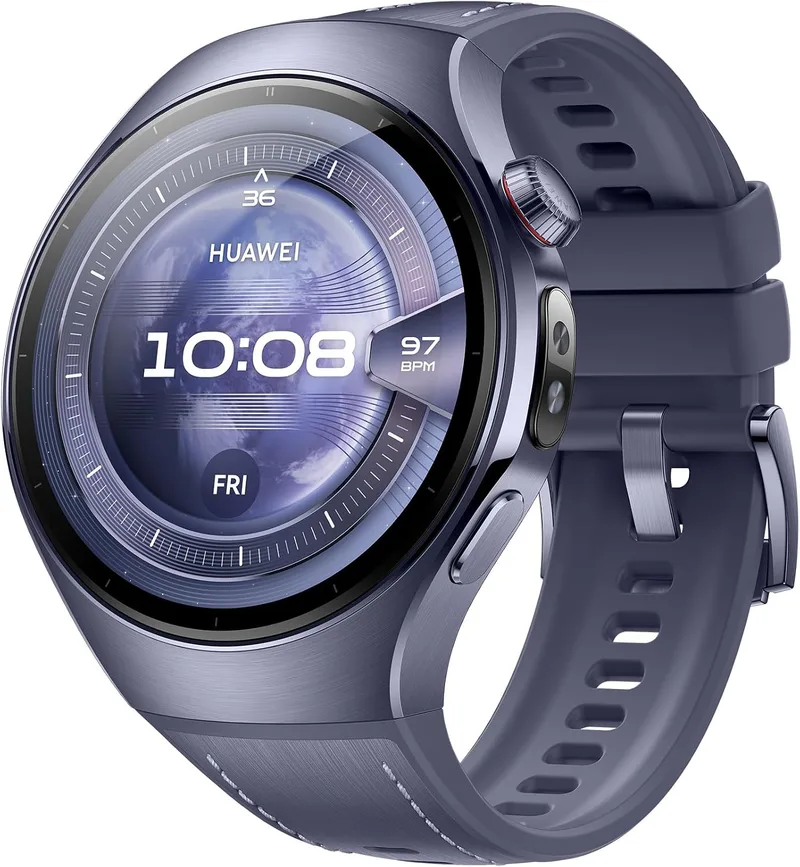 HUAWEI ▫️ Watch 5, smartwatch de 46 mm, com eSIM, ECG, para Android e iOS, roxo
