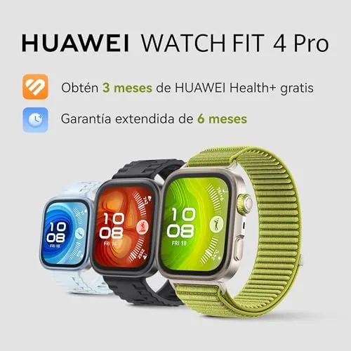 HUAWEI ▫️ Relógio inteligente Watch FIT 4 Pro, cristal de safira e titânio, verde 2