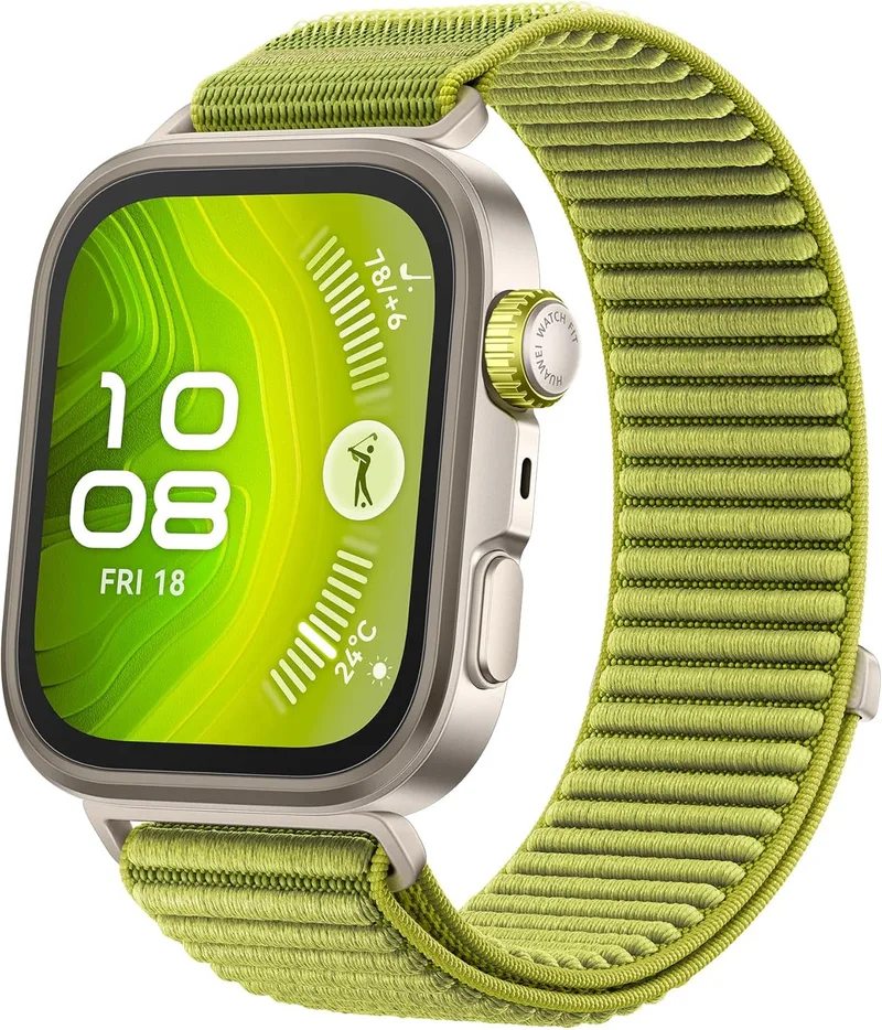 HUAWEI ▫️ Relógio inteligente Watch FIT 4 Pro, cristal de safira e titânio, verde
