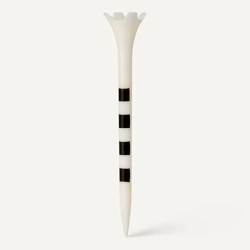 Amazon Basics ▫️ Tees de golfe com sistema de marcação de altura - Tees de plástico reciclado com cabeça de 4 pontas - Acessórios de golfe - Branco - Embalagem de 100 unidades 5