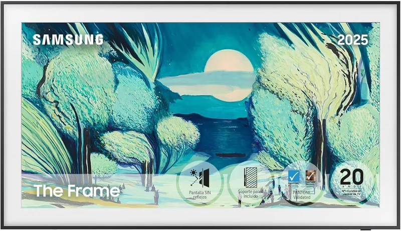 Samsung ▫️ Televisão de 65 polegadas The Frame LS03F 4K Smart TV, Galeria de Arte com Display Mate, Molduras Intercambiáveis, 100% de Volume de Cor com Quantum Dot e Cabo Quase Invisível com One Connect