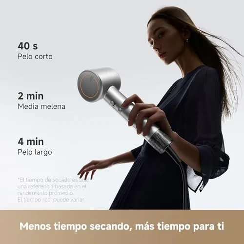 MOVA ▫️ Secador de cabelo Shine 10, secagem rápida com tecnologia de bloqueio de humidade, motor sem escovas a 110 000 RPM, tratamento com plasma, Thermo-Control NTC a 1 000 vezes por segundo, perfeito para salões de beleza e viagens 4