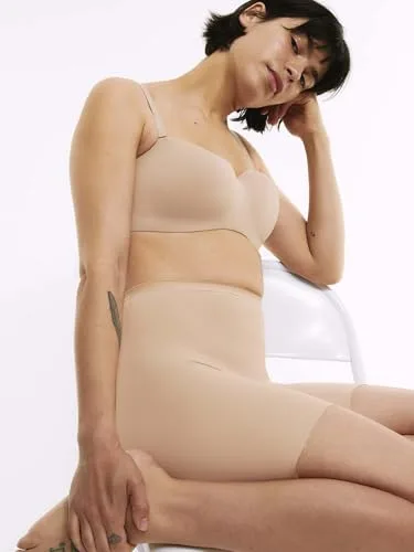 Marks & Spencer ▫️ Calças modeladoras de coxas com controlo leve para mulher - Embalagem de 2 3