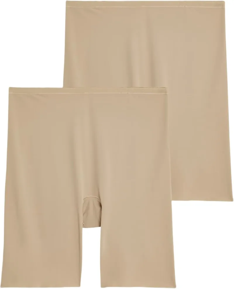 Marks & Spencer ▫️ Calças modeladoras de coxas com controlo leve para mulher - Embalagem de 2