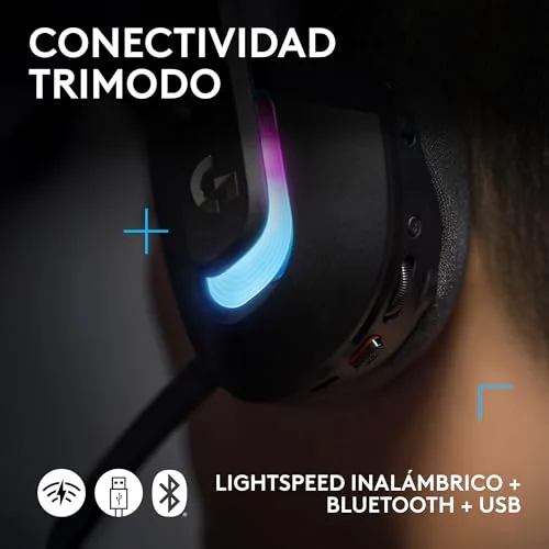 Logitech G ▫️ Auscultadores sem fios para jogos G522 Lightspeed 5