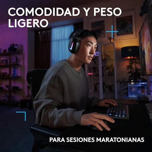 Logitech G ▫️ Auscultadores sem fios para jogos G522 Lightspeed 6