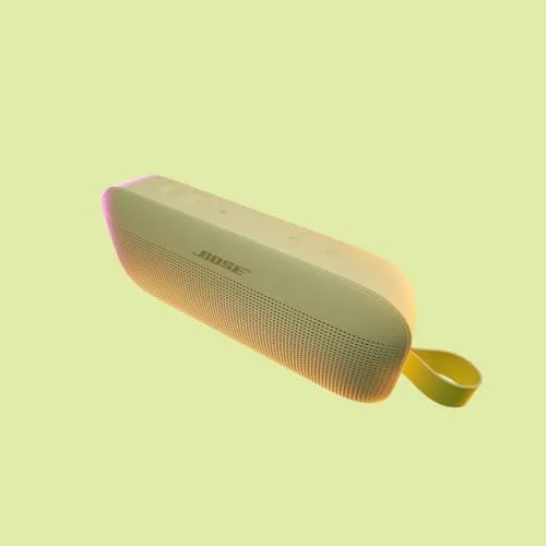 Bose ▫️ SoundLink Flex (2.ª geração), coluna portátil sem fios com Bluetooth, pequena e potente para festas ao ar livre, até 12 horas de autonomia, resistente à água (IP67) e ao pó, cor amarelo-limão 2