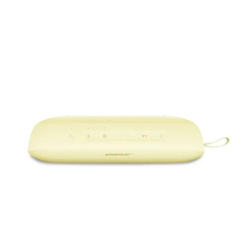 Bose ▫️ SoundLink Flex (2.ª geração), coluna portátil sem fios com Bluetooth, pequena e potente para festas ao ar livre, até 12 horas de autonomia, resistente à água (IP67) e ao pó, cor amarelo-limão 4
