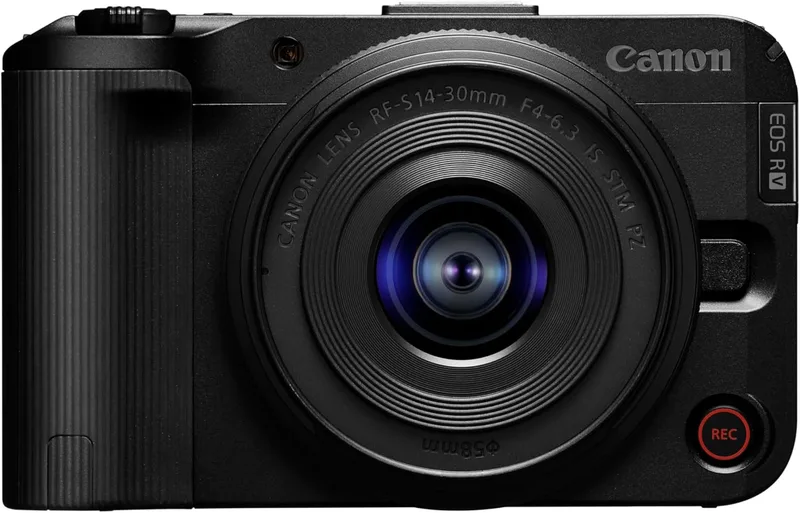 Canon ▫️ EOS R50 V + RF-S 14-30 mm F4-6,3 IS STM PZ - Câmara para vlogging compatível com objetivas RF | Ideal para vlogs e viagens | Ligação Bluetooth