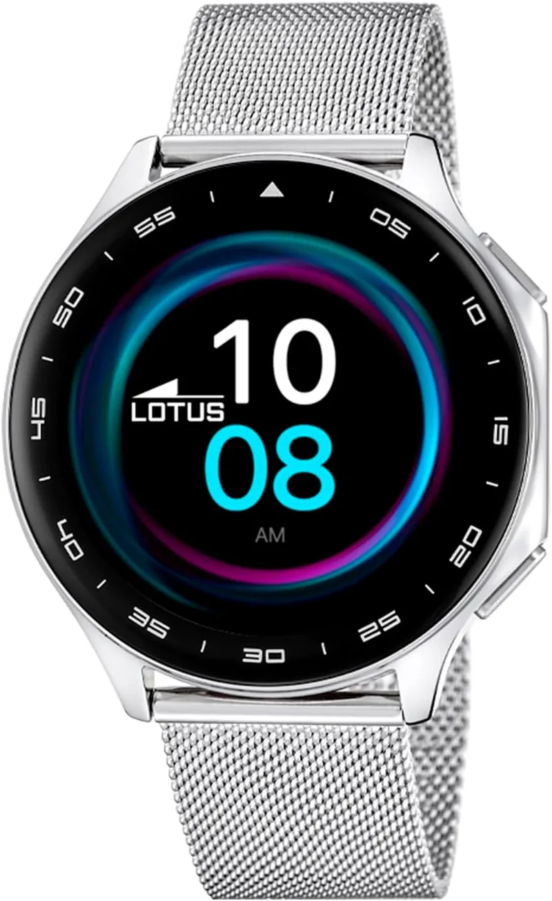 LOTUS ▫️ Relógio inteligente para homem - Relógio inteligente para homem em aço inoxidável 316L - IP65 resistente à água 50050/3 Multi-desportos, ritmo cardíaco, tensão arterial