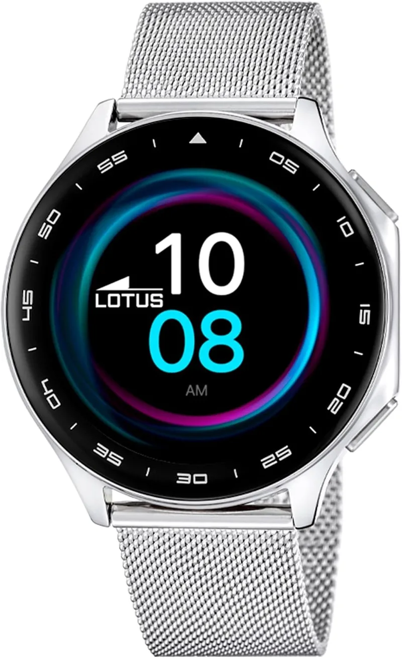 LOTUS ▫️ Relógio Inteligente para Homem - Smartwatch em Aço Inoxidável 316L | Resistente à Água IP65 50050/3 Multidesportivo, Frequência Cardíaca, Pressão Arterial