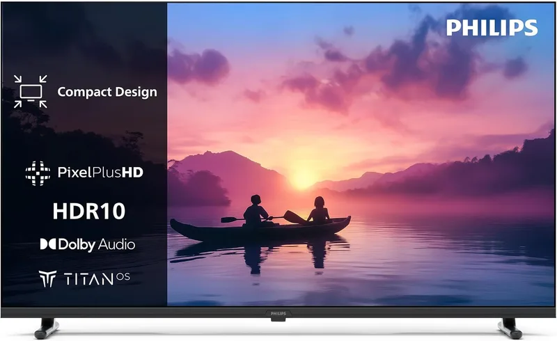 Philips ▫️ 40PFS6000 HD LED Smart TV - Ecrã de 40 polegadas com Pixel Plus, plataforma Titan OS e som Dolby Digital - Compatível com Alexa e Google Voice Assistant