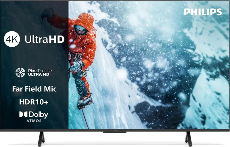 PHILIPS ▫️ 65PUS7200 Smart TV 4K LED - Ecrã de 65 polegadas com a plataforma Titan OS, Pixel Precise Ultra HD e som Dolby Atmos - Compatível com a Alexa e com o Assistente de Voz do Google
