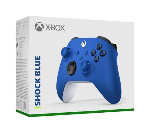 Xbox ▫️ Comando sem fios Shock Blue para Series X|S, One, Windows 10/11, iOS e Android 5