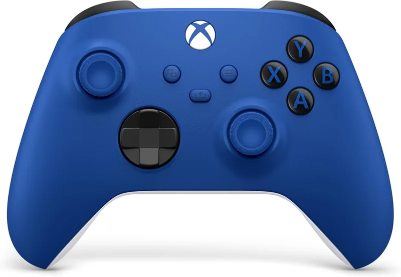 Xbox ▫️ Comando sem fios Shock Blue para Series X|S, One, Windows 10/11, iOS e Android