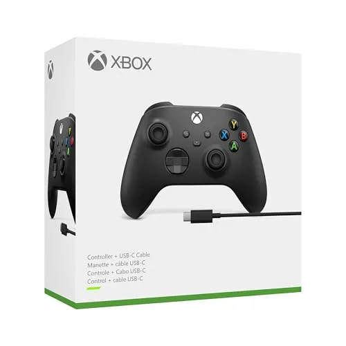 Xbox ▫️ Comando sem fios + cabo USB-C 5