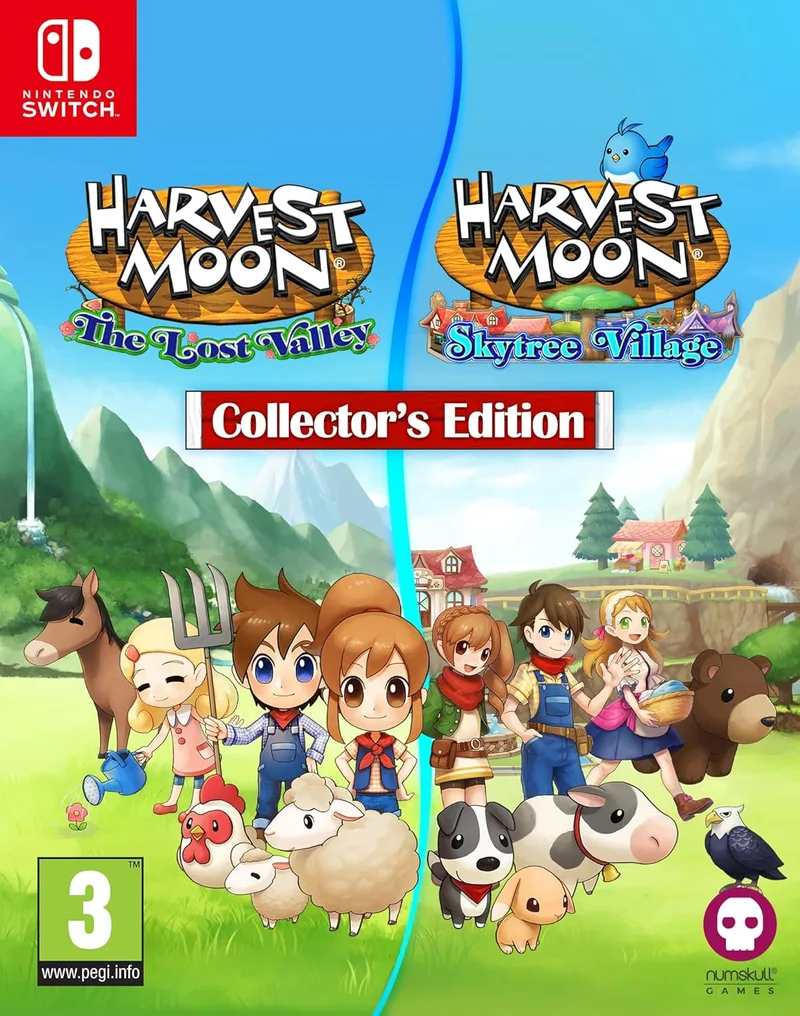 Numskull ▫️ Harvest Moon: The Lost Valley & Skytree Village Edição de Colecionador Standard (NSW)