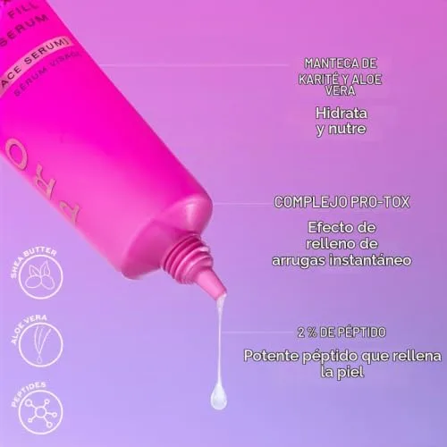 Revolution PRO ▫️ Revolution, Pro-tox, sérum facial alisante, com peptídeos para linhas finas e rugas, testado dermatologicamente, vegan e sem crueldade animal, 30 g 6