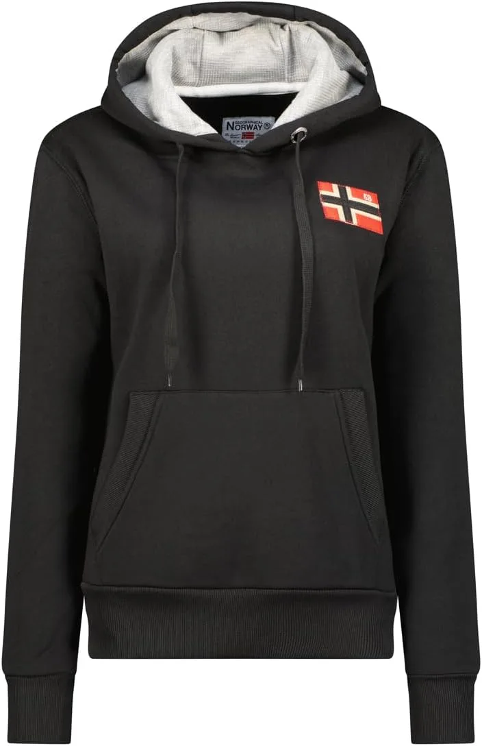 Geographical Norway ▫️ Geniferama Moletom com capuz feminino (Pacote de 1)