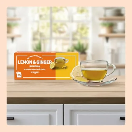 by Amazon ▫️ Da Amazon: Infusão de Limão e Gengibre, 25 saquinhos 5