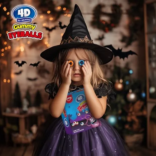 Amos ▫️ Olhos Comestíveis de Halloween, Doces 4D de Frutas Mistas 6