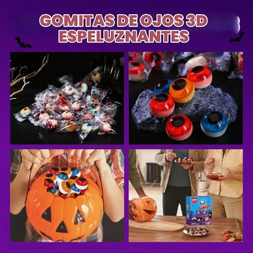 Amos ▫️ Olhos Comestíveis de Halloween, Doces 4D de Frutas Mistas 7