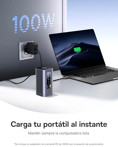 Baseus ▫️ Estação de acoplamento Spacemate 11 em 1 com adaptador para 3 monitores 3