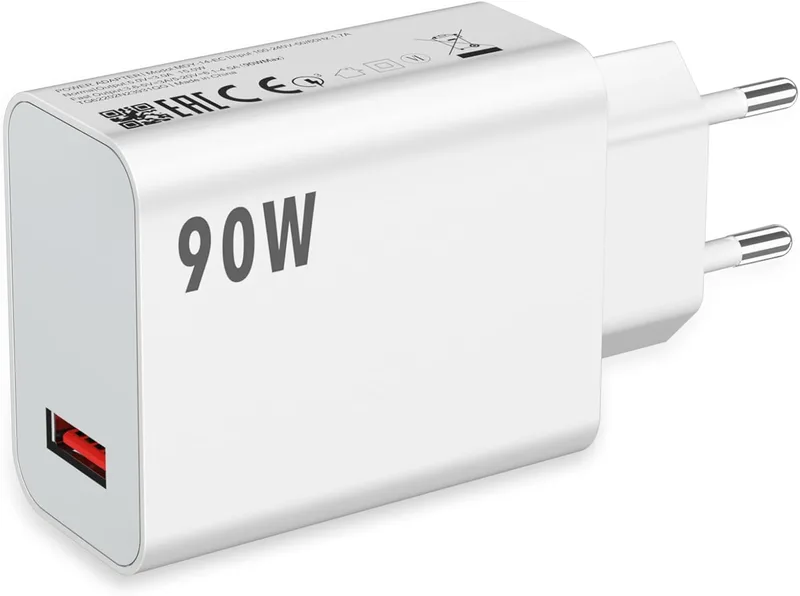 ASKUBSKU ▫️ Carregador de 90 W para Xiaomi Poco X7 Pro, F7 Pro, F6 5G, Apenas adaptador | Carregamento rápido de 90 W, adaptador de carregador portátil, carregador com ficha para Xiaomi 17 Ultra, 15T Pro, 14, 13 Ultra, Redmi Note 15 Pro+