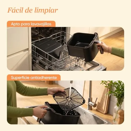 Cosori ▫️ Fritadeira de ar quente Turbo Tower de 10,8 L, com cesto duplo vertical 7