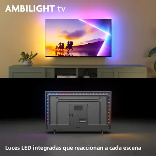 PHILIPS ▫️ Ambilight 65PUS8510 4K QLED Smart TV - Ecrã de 65 polegadas com a plataforma Titan OS, Pixel Precise Ultra HD e som Dolby Atmos - Compatível com a Alexa e com o Assistente de Voz do Google 2