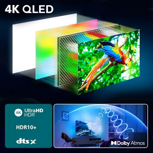 PHILIPS ▫️ Ambilight 65PUS8510 4K QLED Smart TV - Ecrã de 65 polegadas com a plataforma Titan OS, Pixel Precise Ultra HD e som Dolby Atmos - Compatível com a Alexa e com o Assistente de Voz do Google 3