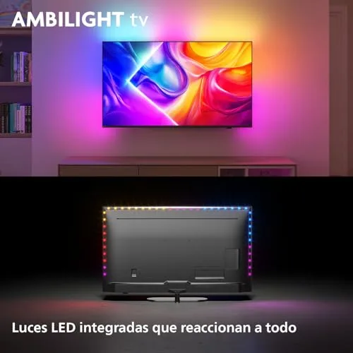 PHILIPS ▫️ Ambilight «The One» 55PUS9010 4K Smart TV - Ecrã de 55 polegadas com P5 Picture Engine Ultra HD, Titan OS, Dolby Vision e som Dolby Atmos 2