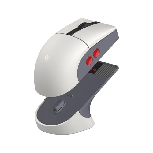 8Bitdo ▫️ Rato Retro R8 com base de carregamento, sensor ótico Paw 3395 de 26 000 dpi, rato sem fios com taxa de atualização de 4K, botões programáveis e microinterruptores Kailh Sword GM X - Edição N 2