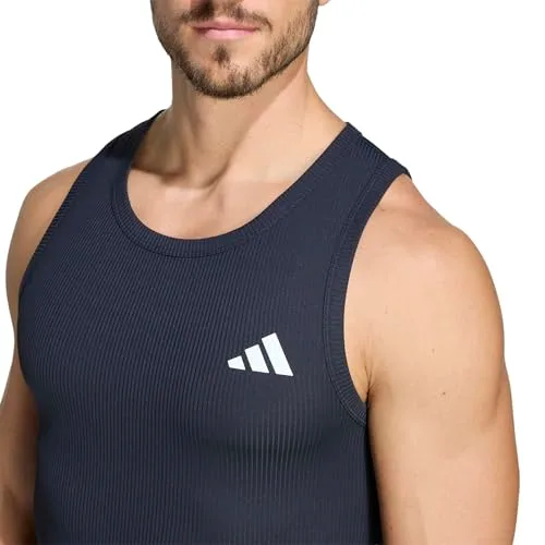 adidas ▫️ Camisola de treino sem mangas em malha canelada PrimeLift Essentials para homem 4