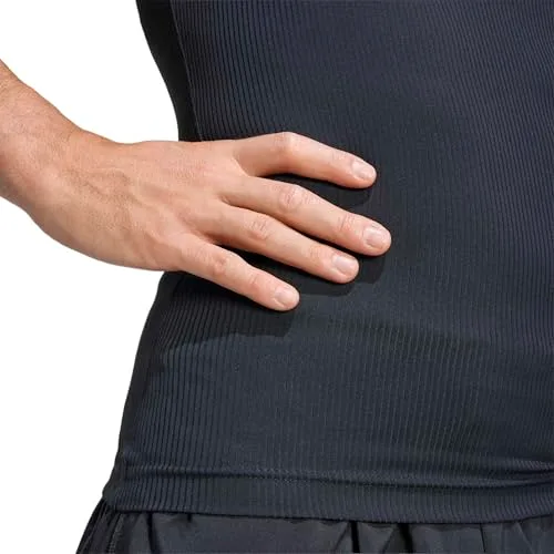adidas ▫️ Camisola de treino sem mangas em malha canelada PrimeLift Essentials para homem 5