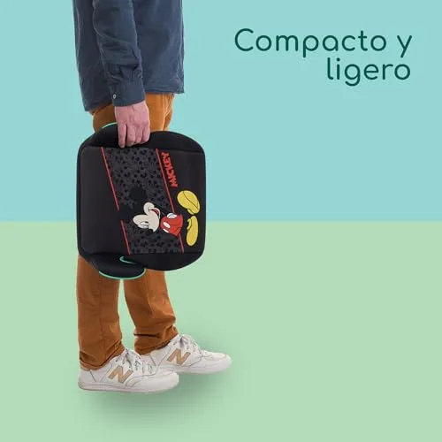 Bebeconfort ▫️ Disney Manga i-Safe, Assento Elevatório para Automóvel, Cadeira de Automóvel Mickey Mouse, 6-12 anos, 128–150 cm, 22-36 kg, Leve, Fácil de instalar com cinto de segurança, Acolchoada, Tecidos suaves, Mickey autêntico 6