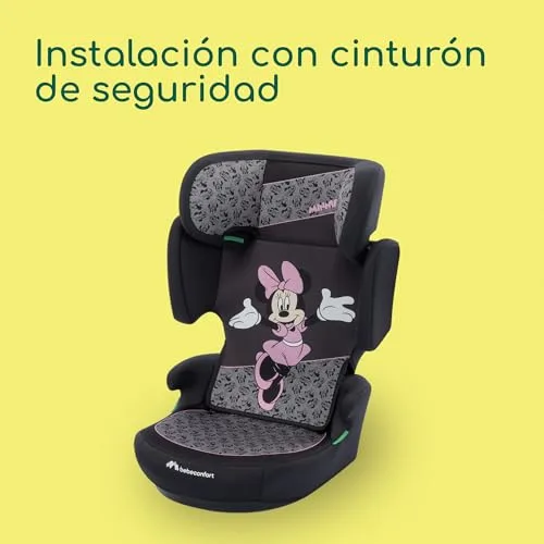 Bebeconfort ▫️ Disney RoadSafe i-Size, Cadeira Elevatória para Automóvel com Encosto, 3,5-12 anos (100-150 cm), Cadeira de Automóvel Minnie Mouse, Instalação com Cinto de Segurança, 14 Posições do Apoio de Cabeça, Minnie Autêntica 4