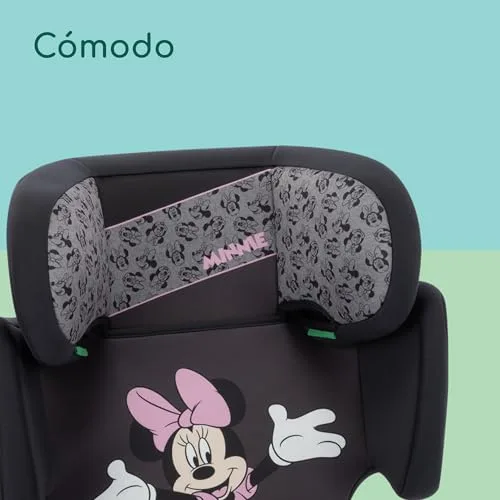 Bebeconfort ▫️ Disney RoadSafe i-Size, Cadeira Elevatória para Automóvel com Encosto, 3,5-12 anos (100-150 cm), Cadeira de Automóvel Minnie Mouse, Instalação com Cinto de Segurança, 14 Posições do Apoio de Cabeça, Minnie Autêntica 6