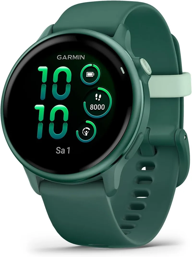 Garmin ▫️ Vívoactive 6, smartwatch com GPS, ecrã AMOLED, funções essenciais de saúde, treinos de mobilidade, monitorização avançada do sono e até 11 dias de autonomia, verde