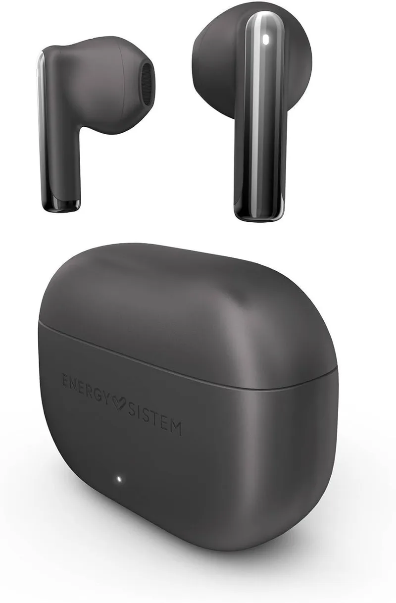Energy Sistem ▫️ StyleBuds - Auscultadores Bluetooth com ESmart Connect, carregamento rápido, 25 horas de autonomia, resistência à água IPX4 e fabricados em plástico reciclado (preto)