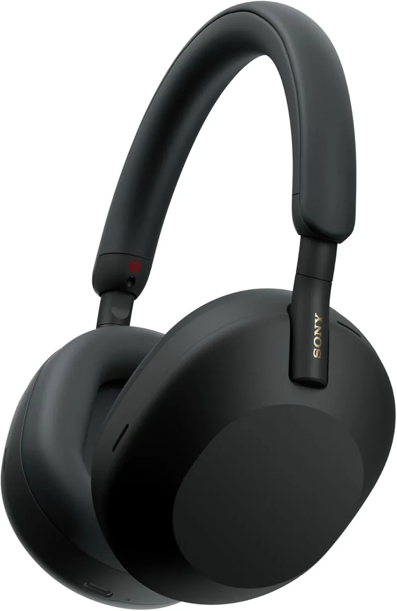 Sony ▫️ WH-1000XM5SA Special Edition com estojo macio Auscultadores sem fios premium com cancelamento de ruído, Bluetooth, chamadas de qualidade, alta resolução, autonomia da bateria até 30 horas, preto