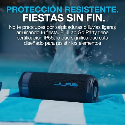JLab ▫️ Altifalante Bluetooth portátil Go Party - 16H+, Mora 6