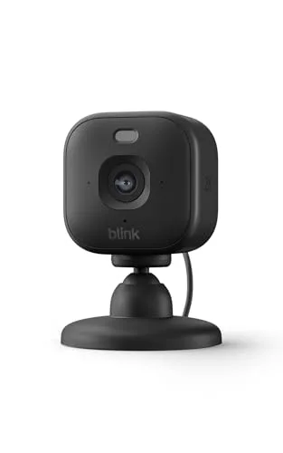 Blink ▫️ Câmara Mini 2K+ (última geração) | Câmara de segurança doméstica com ficha de alimentação, resolução de vídeo 2K, zoom de 4x, visão noturna a cores | Compatível com a Alexa | 1 câmara - Preto 3