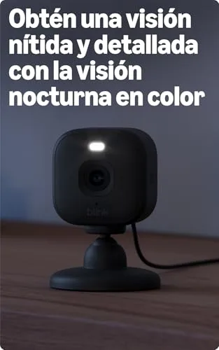 Blink ▫️ Câmara Mini 2K+ (última geração) | Câmara de segurança doméstica com ficha de alimentação, resolução de vídeo 2K, zoom de 4x, visão noturna a cores | Compatível com a Alexa | 1 câmara - Preto 5