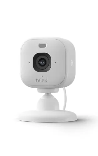 Blink ▫️ Câmara Mini 2K+ (última geração) | Câmara de segurança doméstica com ficha de alimentação, resolução de vídeo 2K, zoom de 4x, visão noturna a cores | Compatível com a Alexa | 1 câmara - Branca 3