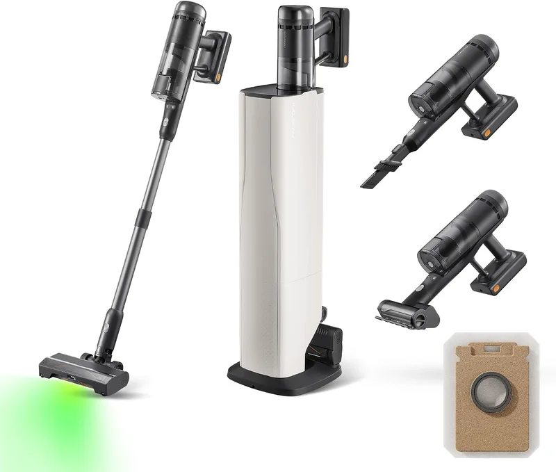 roborock ▫️ H60 Hub Ultra – Aspirador sem fio com base de esvaziamento automático