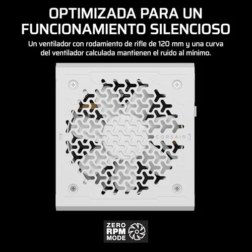 Corsair ▫️ RM750e (2025) Fonte de alimentação ATX totalmente modular e silenciosa com cabo 12 V-2x6 – Compatível com ATX 3.1 e PCIe 5.1, eficiência Cybenetics Gold, condensadores para 105 °C – Branco 5