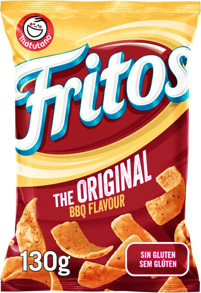 Matutano ▫️ Fritos Original, snack com sabor a churrasco, embalagem individual, 130 g