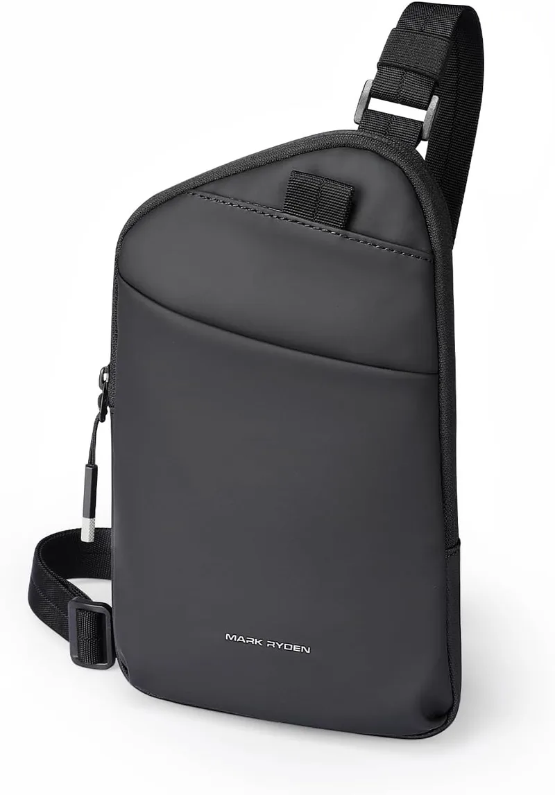 Muzee ▫️ Mark Ryden Sling - Mochila tipo sling (impermeável), cor preta