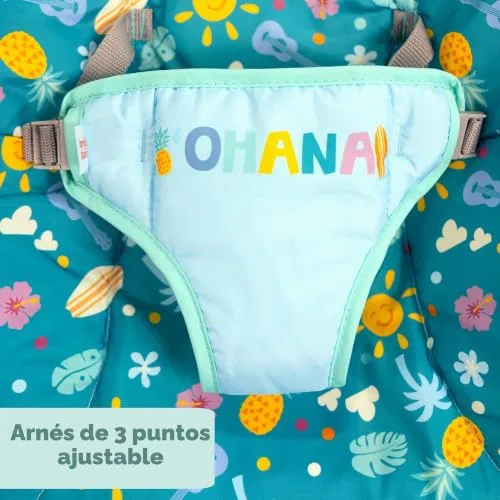 Bright Starts ▫️ Disney Stitch - Espreguiçadeira vibratória para bebé Ohana Paradise barra de brinquedos amovível, 2 brinquedos incluídos, para 0-6 meses 5